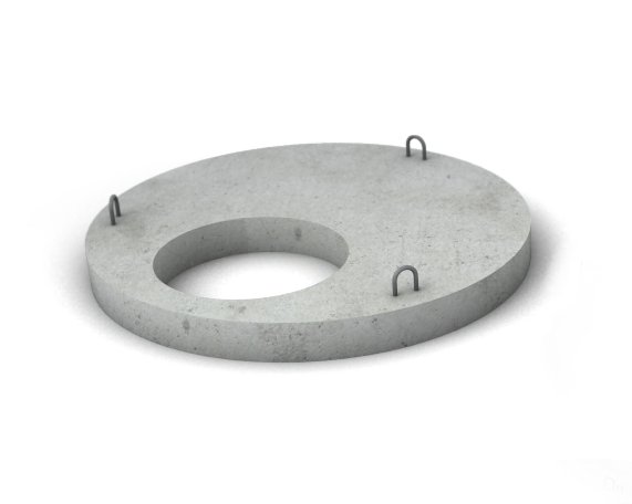 Плита перекрытия для бетонных колец ПП 15-1
